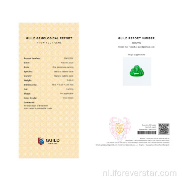 Pendant gecertificeerd Jadeite Buddha